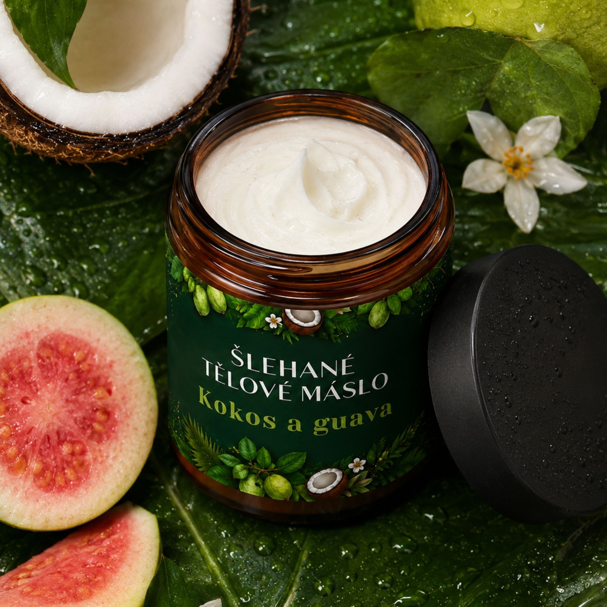 Farm.inc Šlehané tělové bambucké máslo Coconut & Guava 180 ml