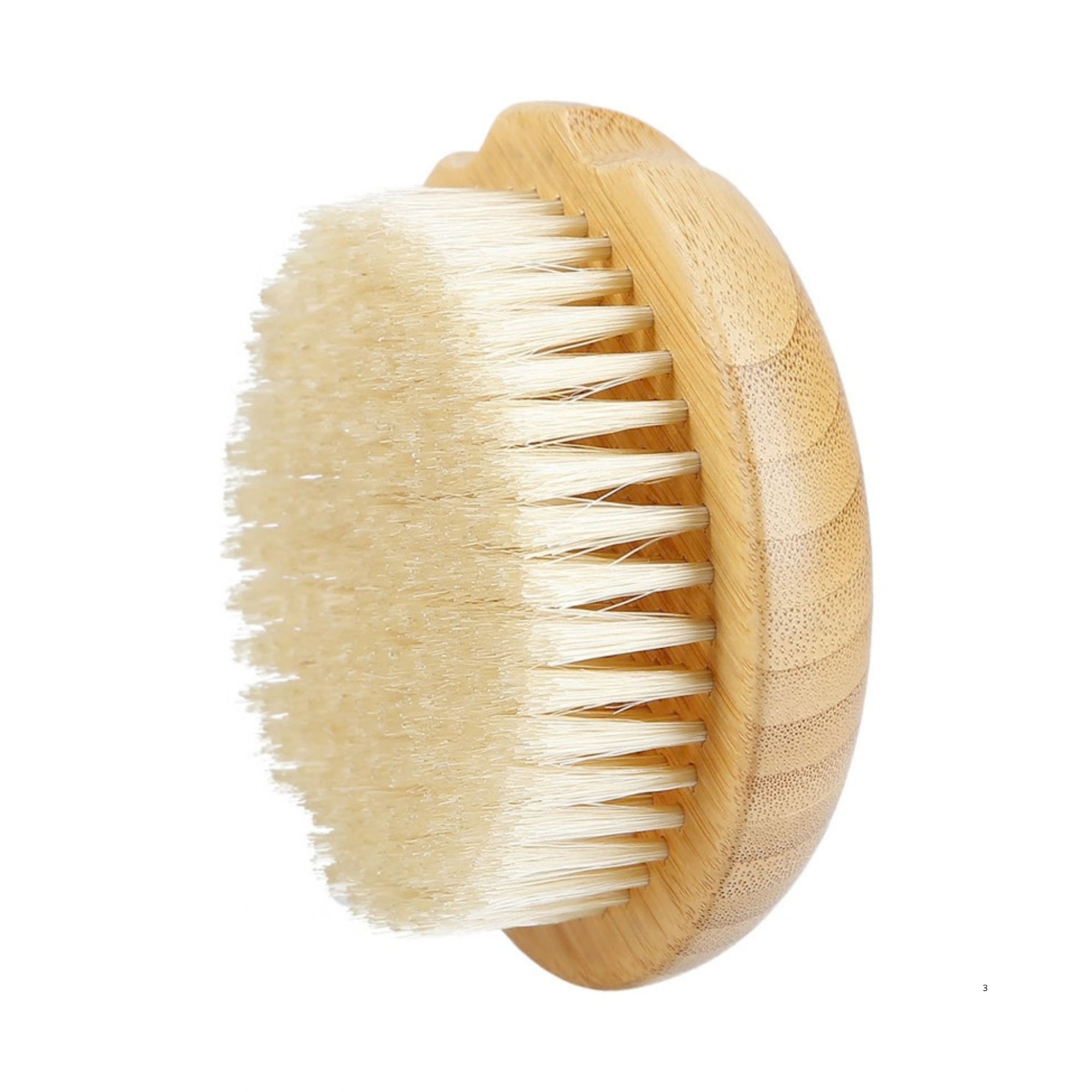 LUSSONI Natural Body Brush bambusový masážní kartáč s kančími štětinami
