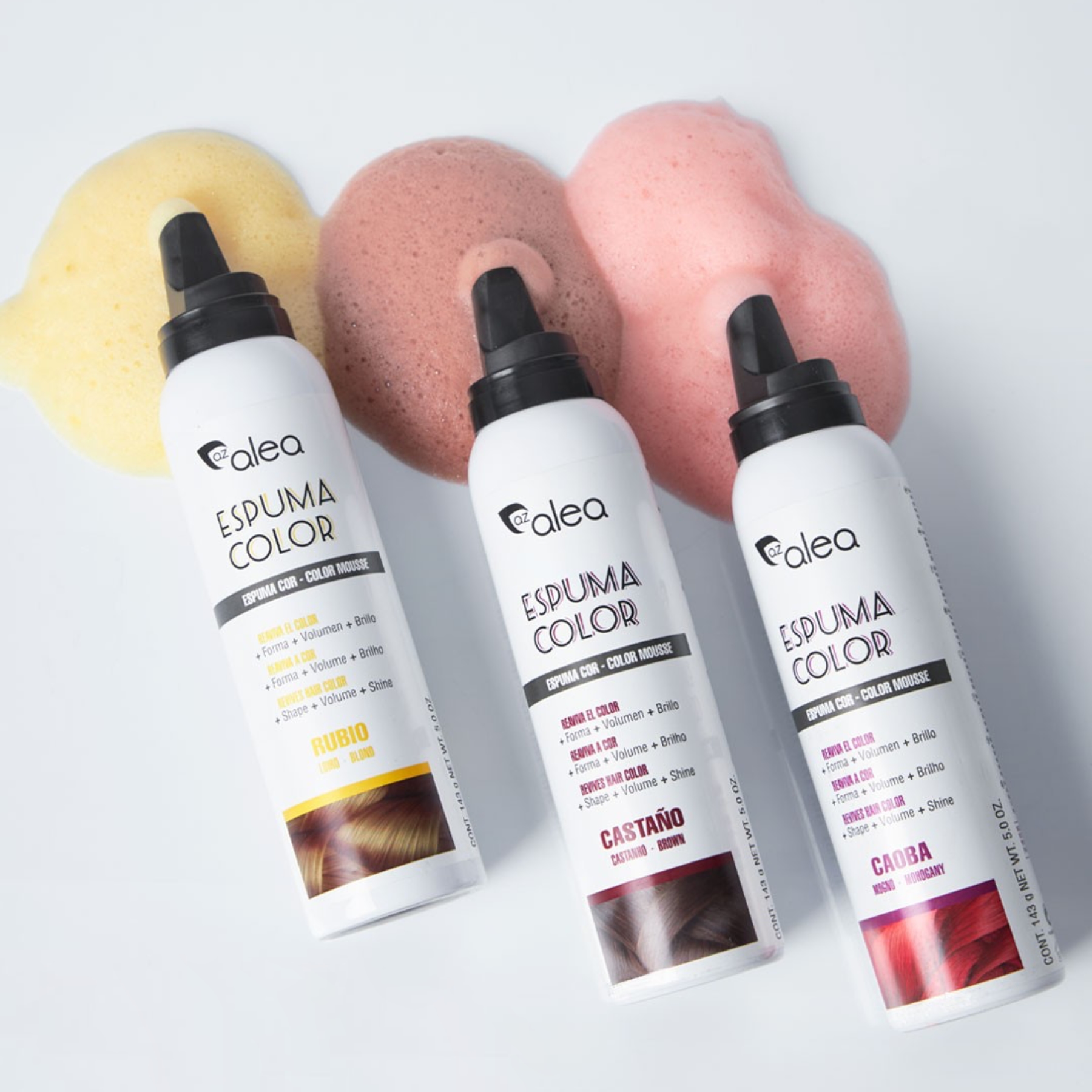 Alea Espuma Color barevná tužící pěna na vlasy BLOND 150 ml