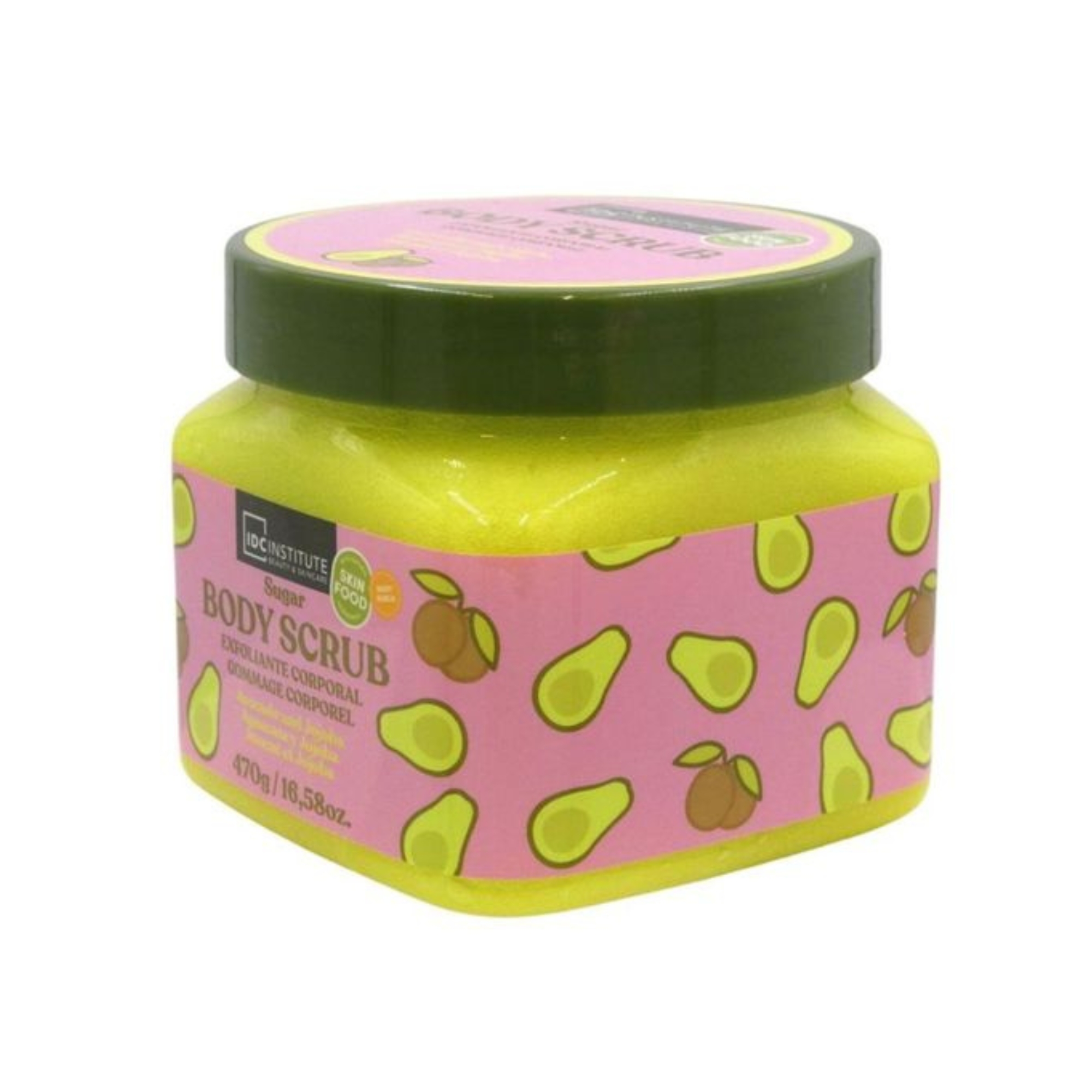 IDC Skin Food cukrový tělový scrub Avocado & Jojoba 470 g