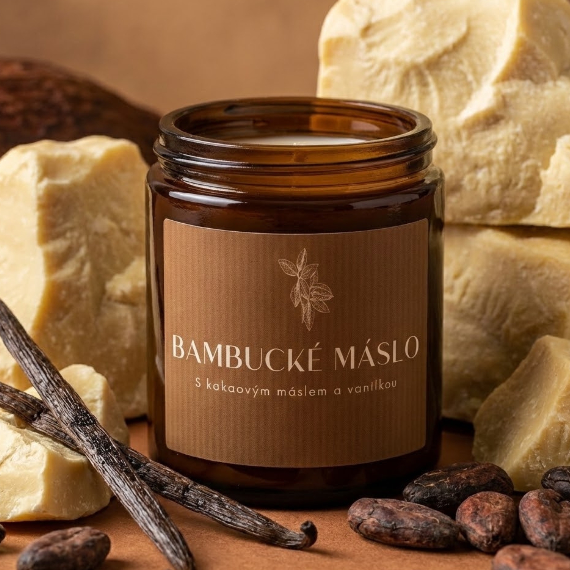Farm.inc Šlehané bambucké máslo Cacao a vanilla 120 ml