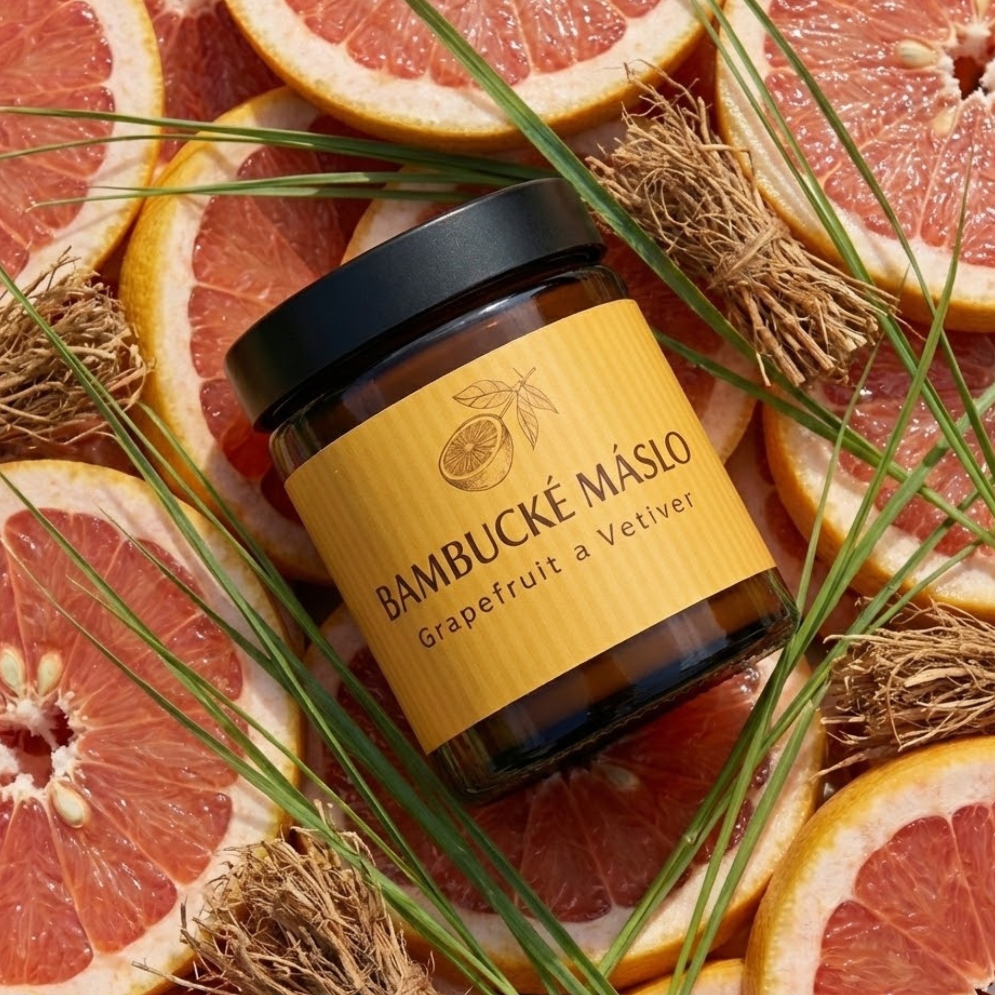 Farm.inc Šlehané bambucké máslo Grapefruit a vetiver
