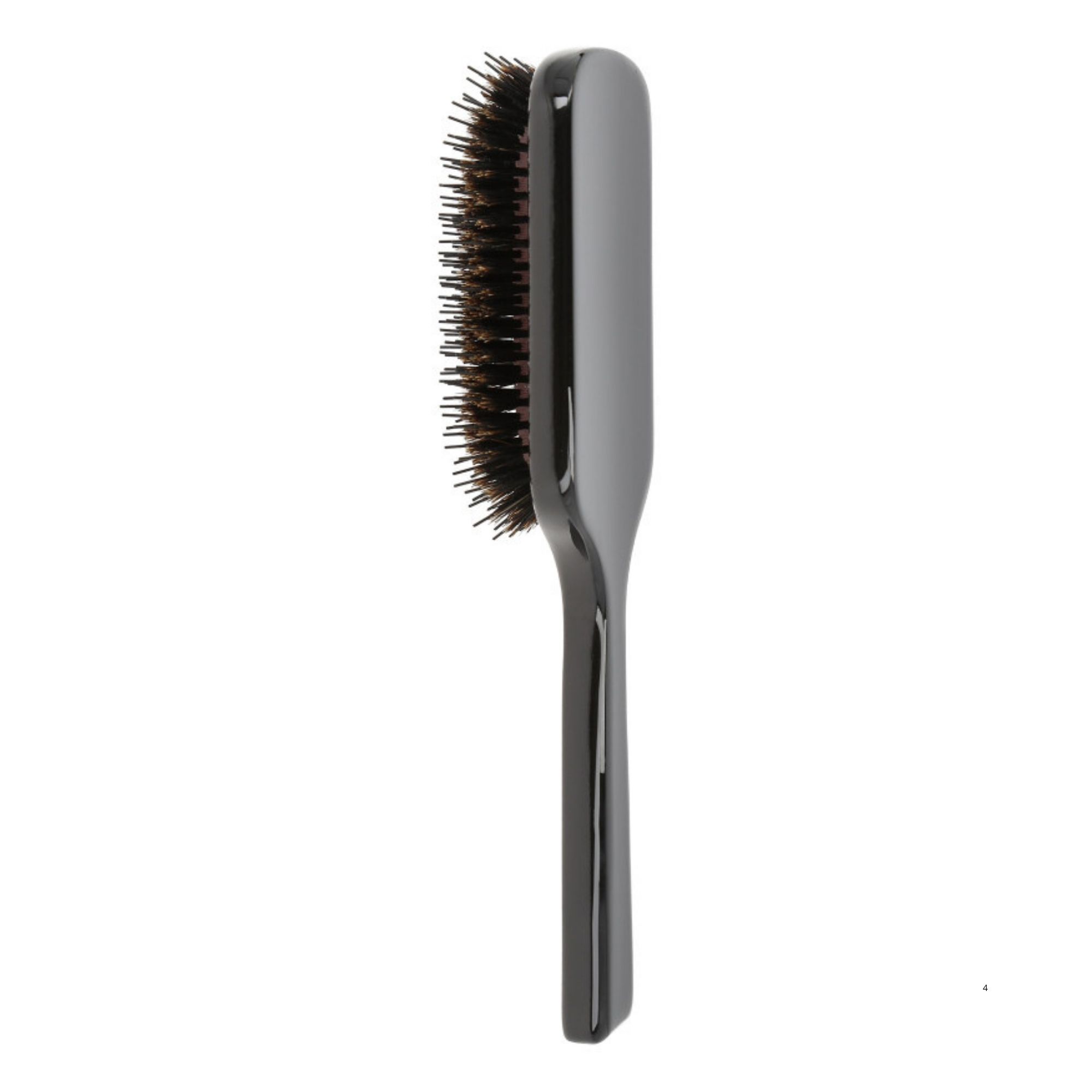 LUSSONI Natural Style plochý hranatý kartáč s kančími štetinami