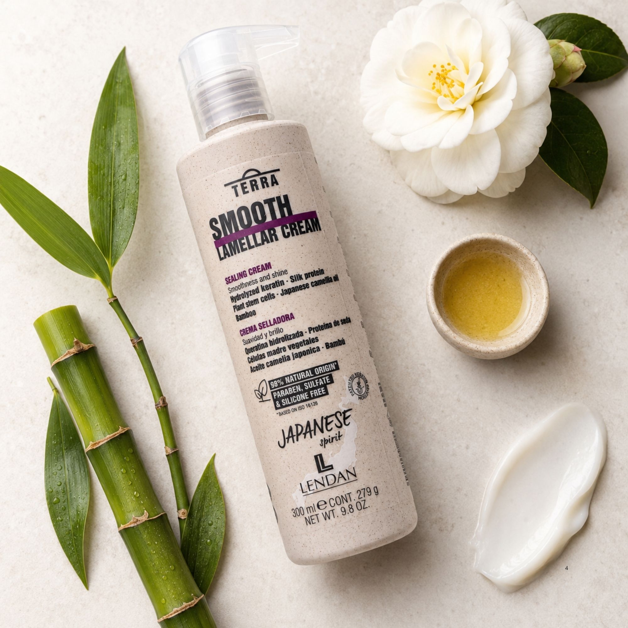 Lendan Terra Smooth uhlazující krém pro laminaci vlasů 300 ml