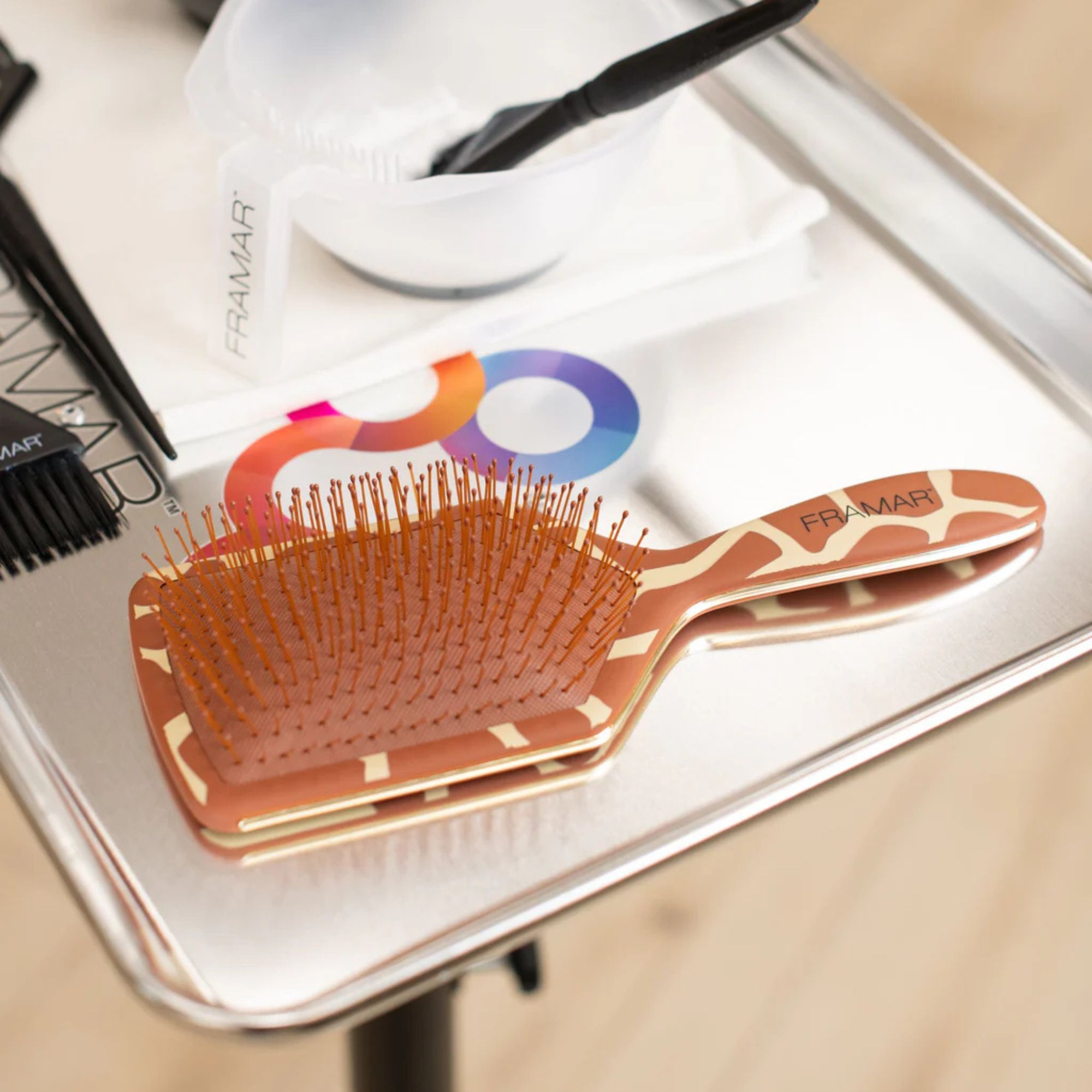 Framar You Bet Giraffe plochý kartáč na vlasy