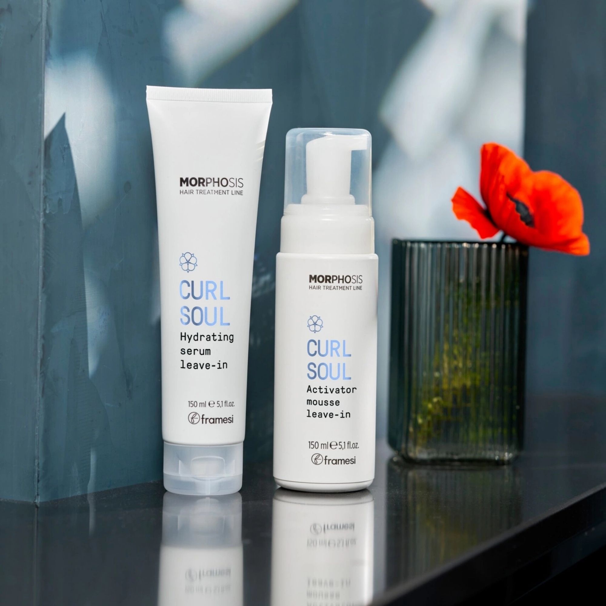 Framesi CURL SOUL aktivátor - bezoplachová pěna pro vlnité vlasy 150 ml