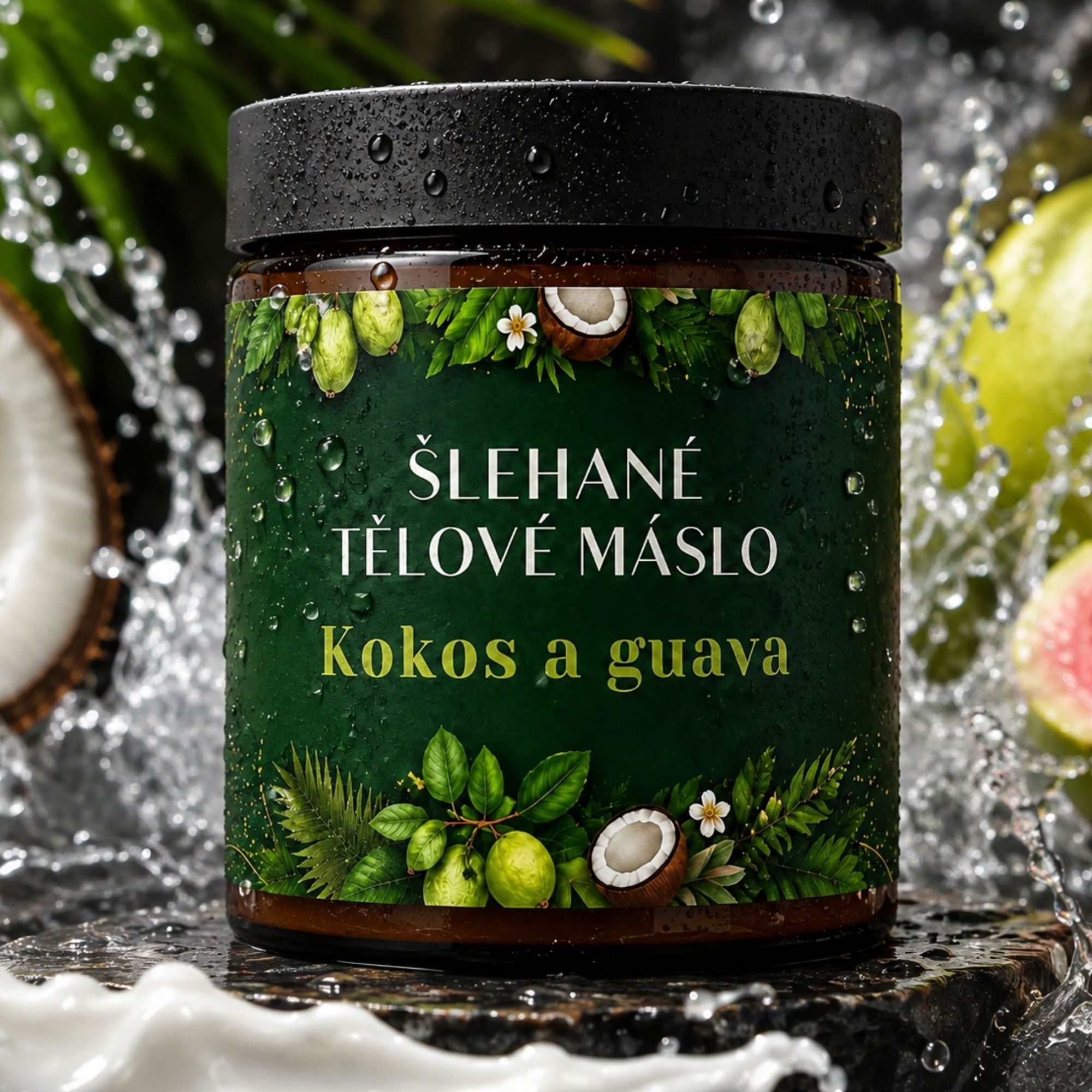 Farm.inc Šlehané tělové bambucké máslo Coconut & Guava 180 ml