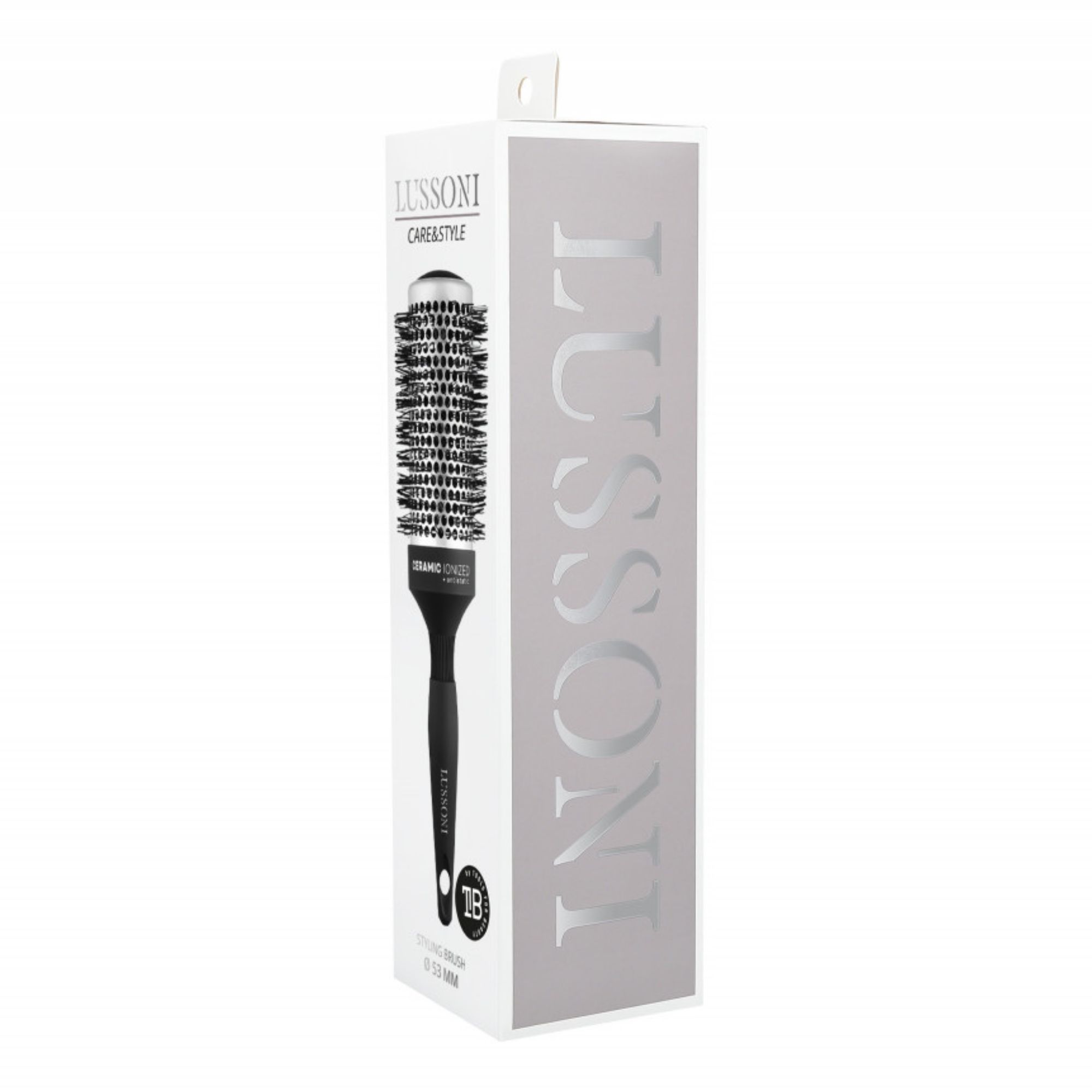 LUSSONI Care&Style kulatý keramický kartáč 53 mm