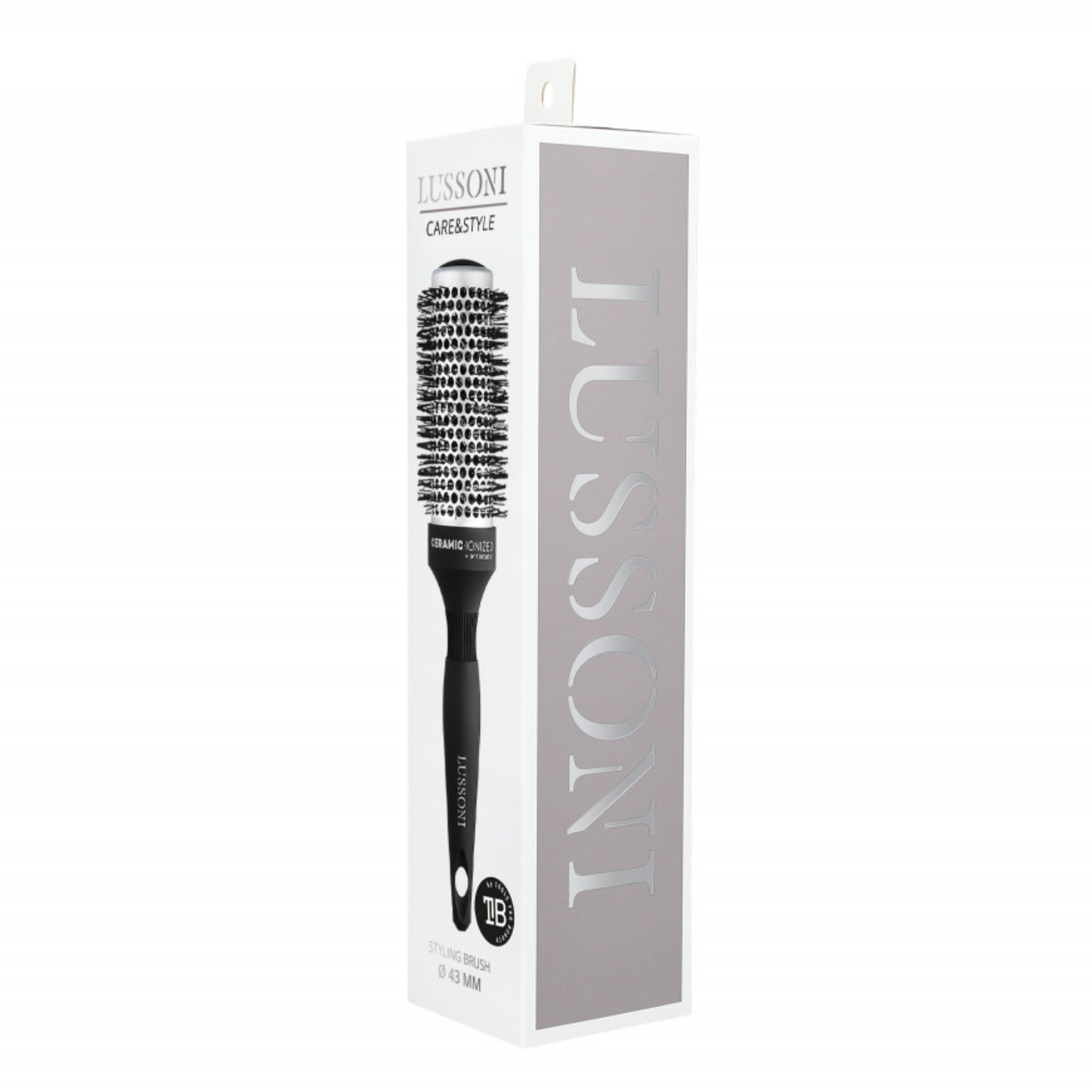 LUSSONI Care&Style kulatý keramický kartáč 43 mm