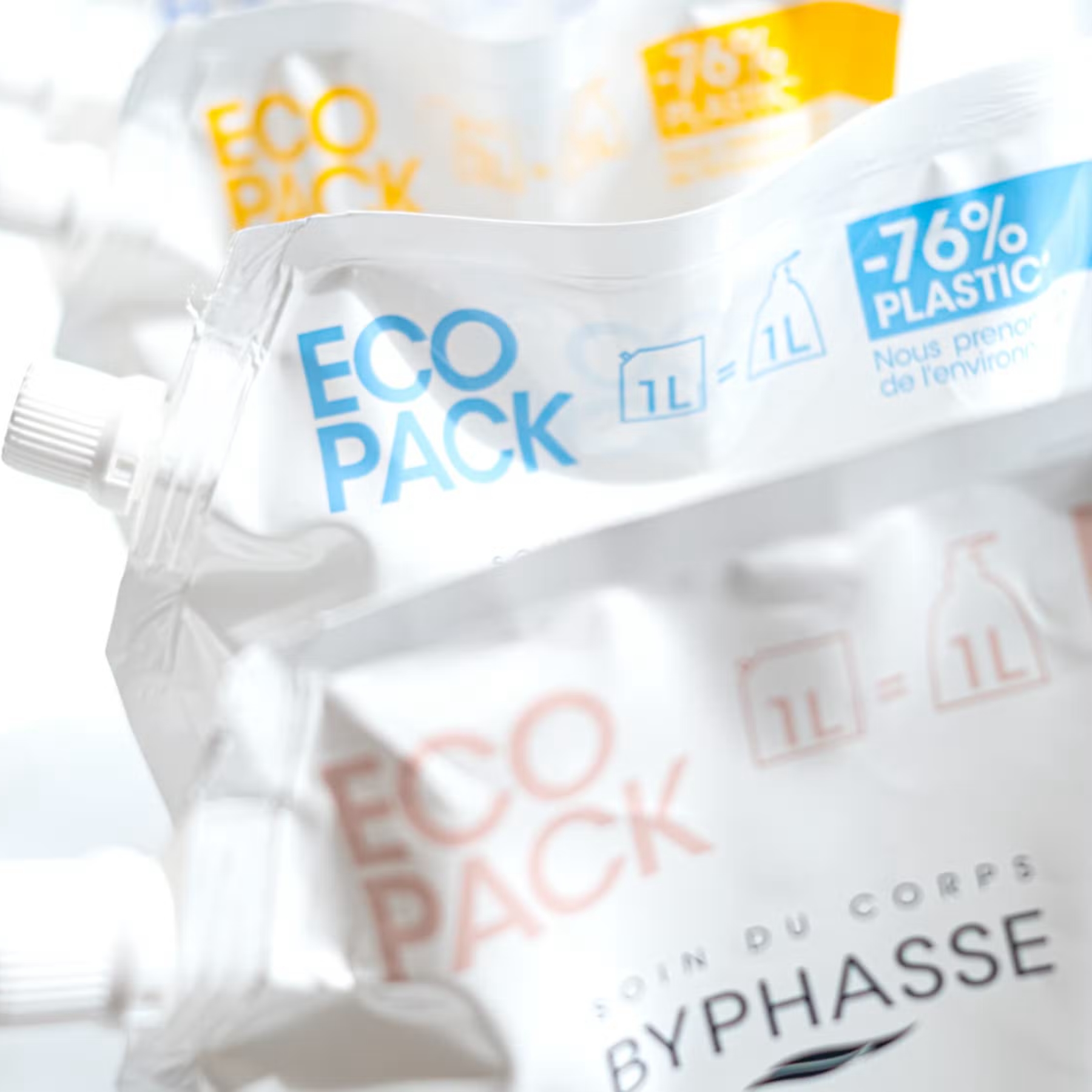 Byphasse sprchový krém kokosový olej (eco pack) 1000 ml