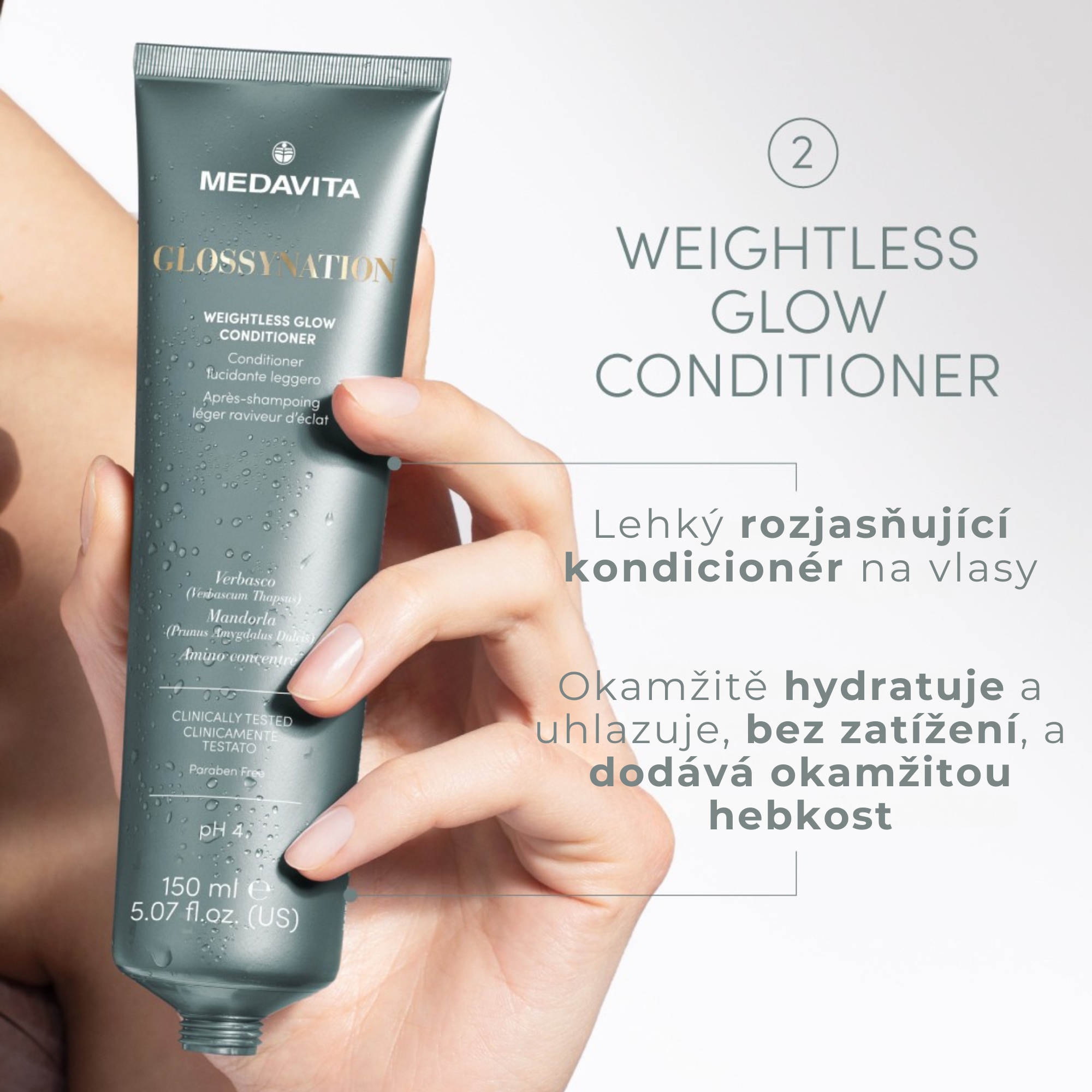 Medavita Glossynation dárková sada pro laminaci vlasů a zrcadlový lesk
