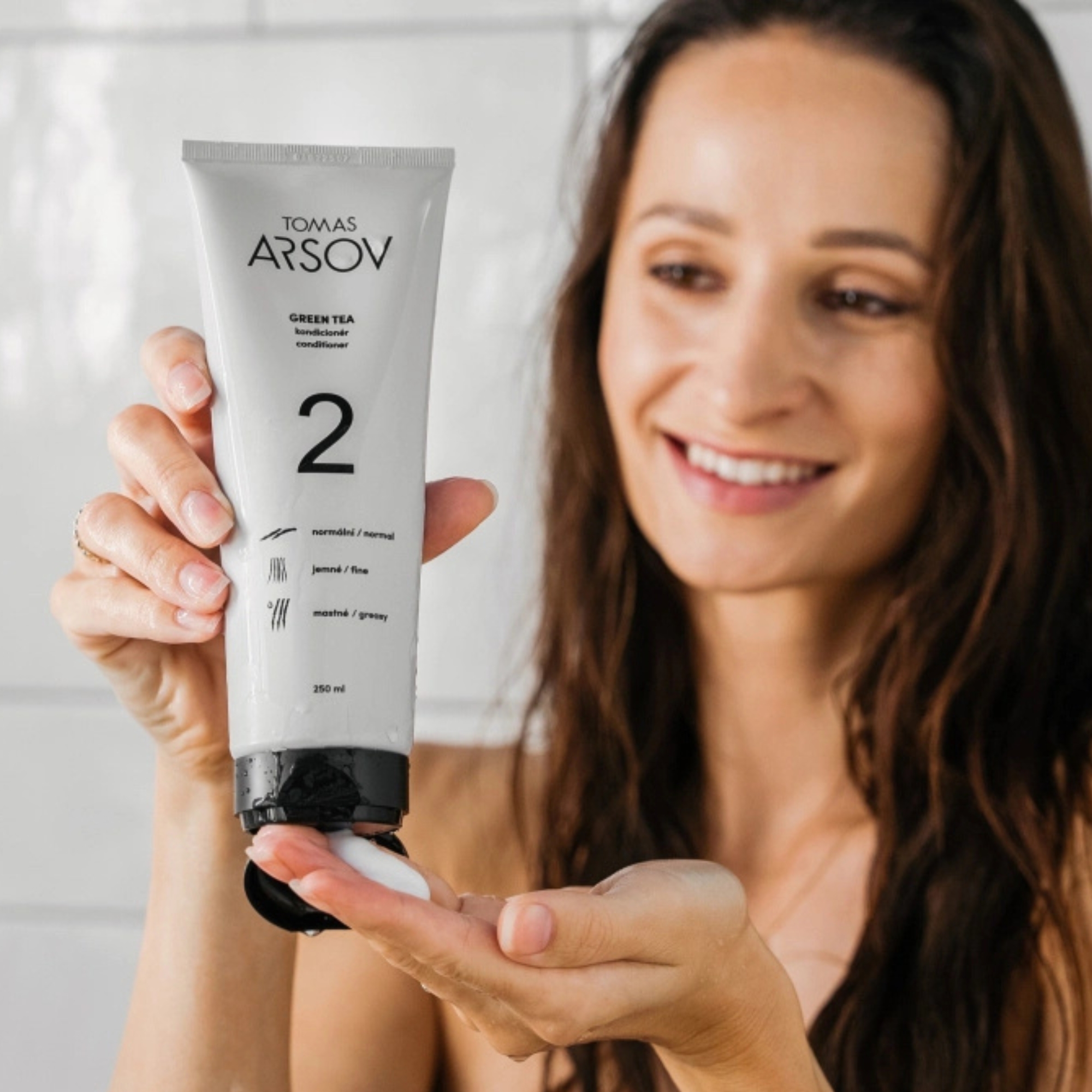 Tomas Arsov GREEN TEA kondicionér pro jemné a mastné vlasy 50 ml