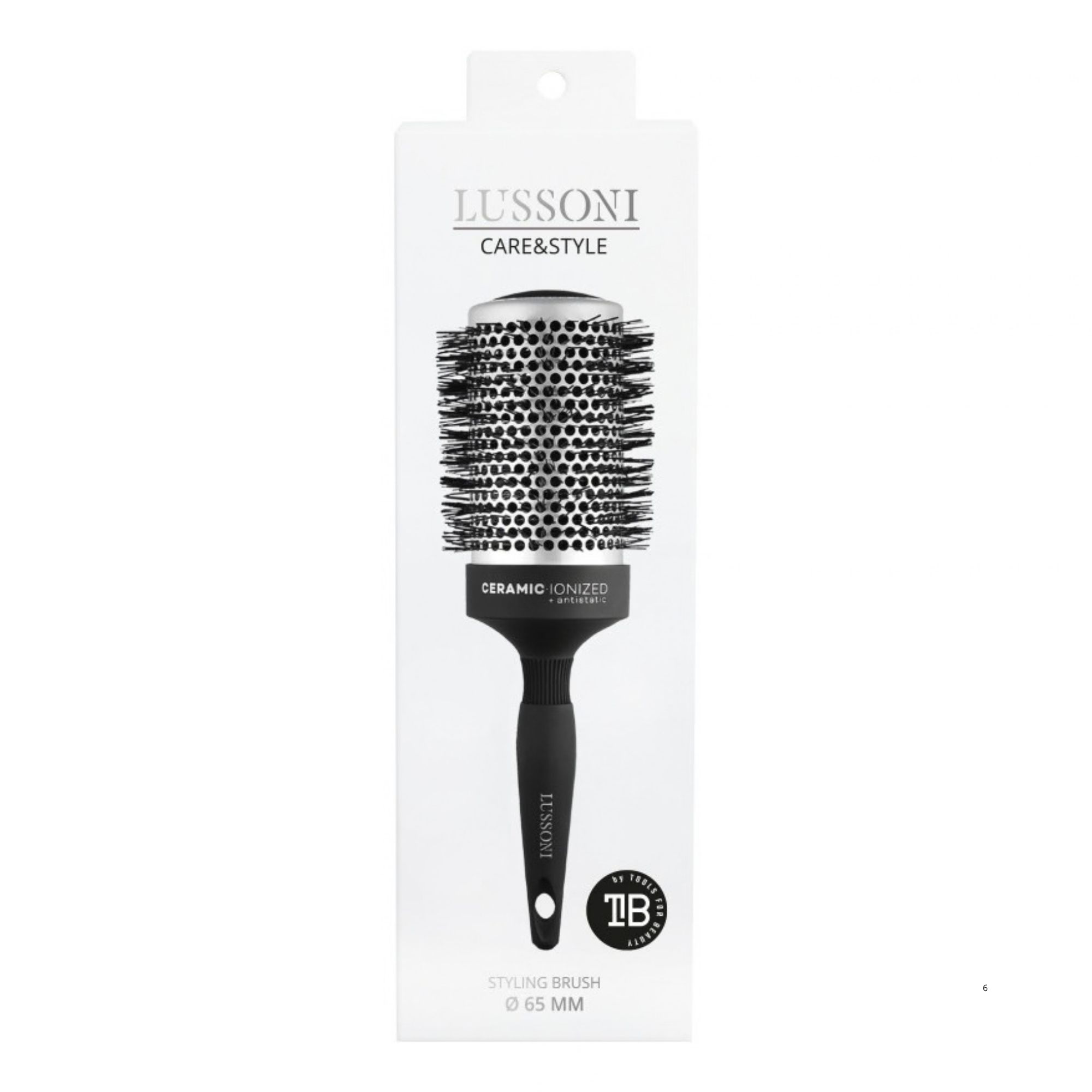LUSSONI Care&Style kulatý keramický kartáč 65 mm