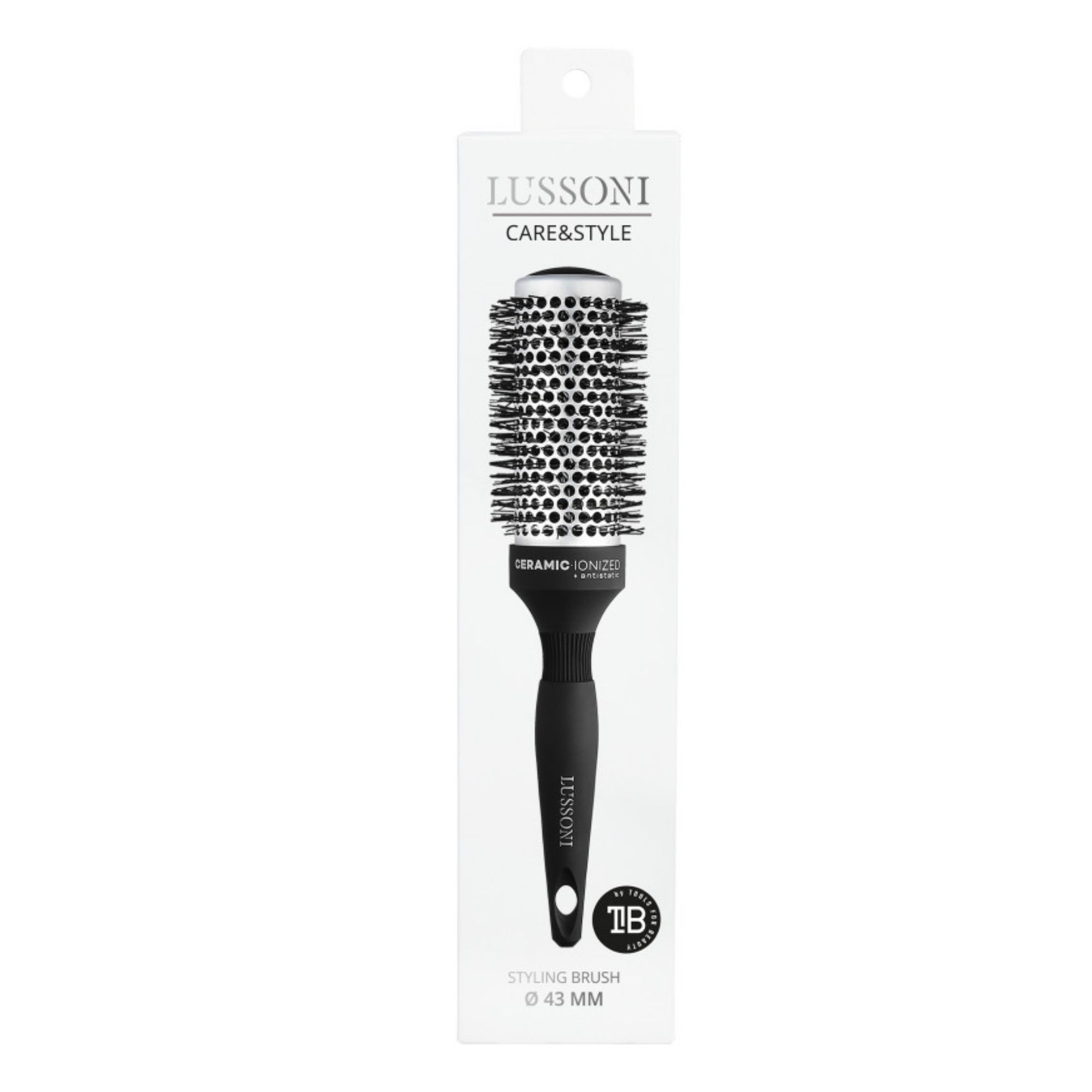 LUSSONI Care&Style kulatý keramický kartáč 43 mm
