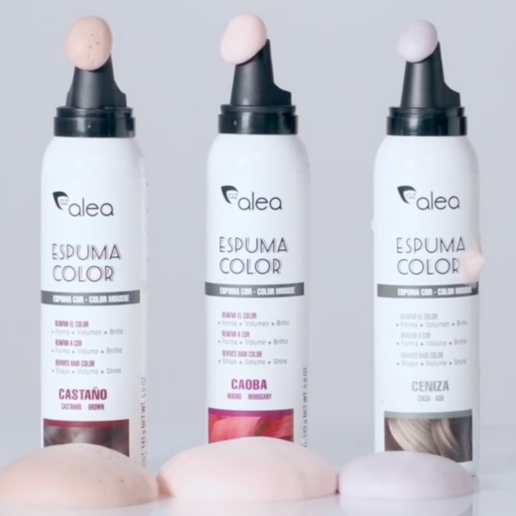 Alea Espuma Color barevná tužící pěna na vlasy BLOND 150 ml