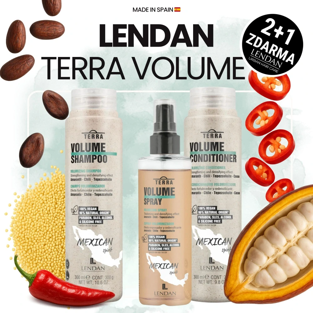 Lendan Terra Volume kosmetická sada pro objem vlasů