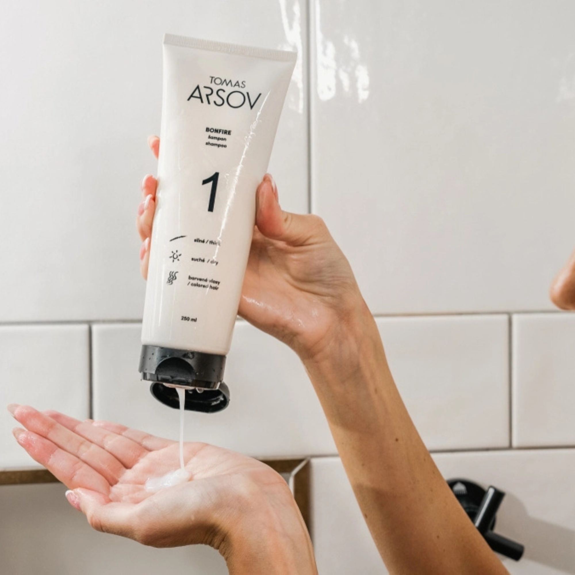 Tomas Arsov BONFIRE šampon pro poškozené vlasy 250 ml