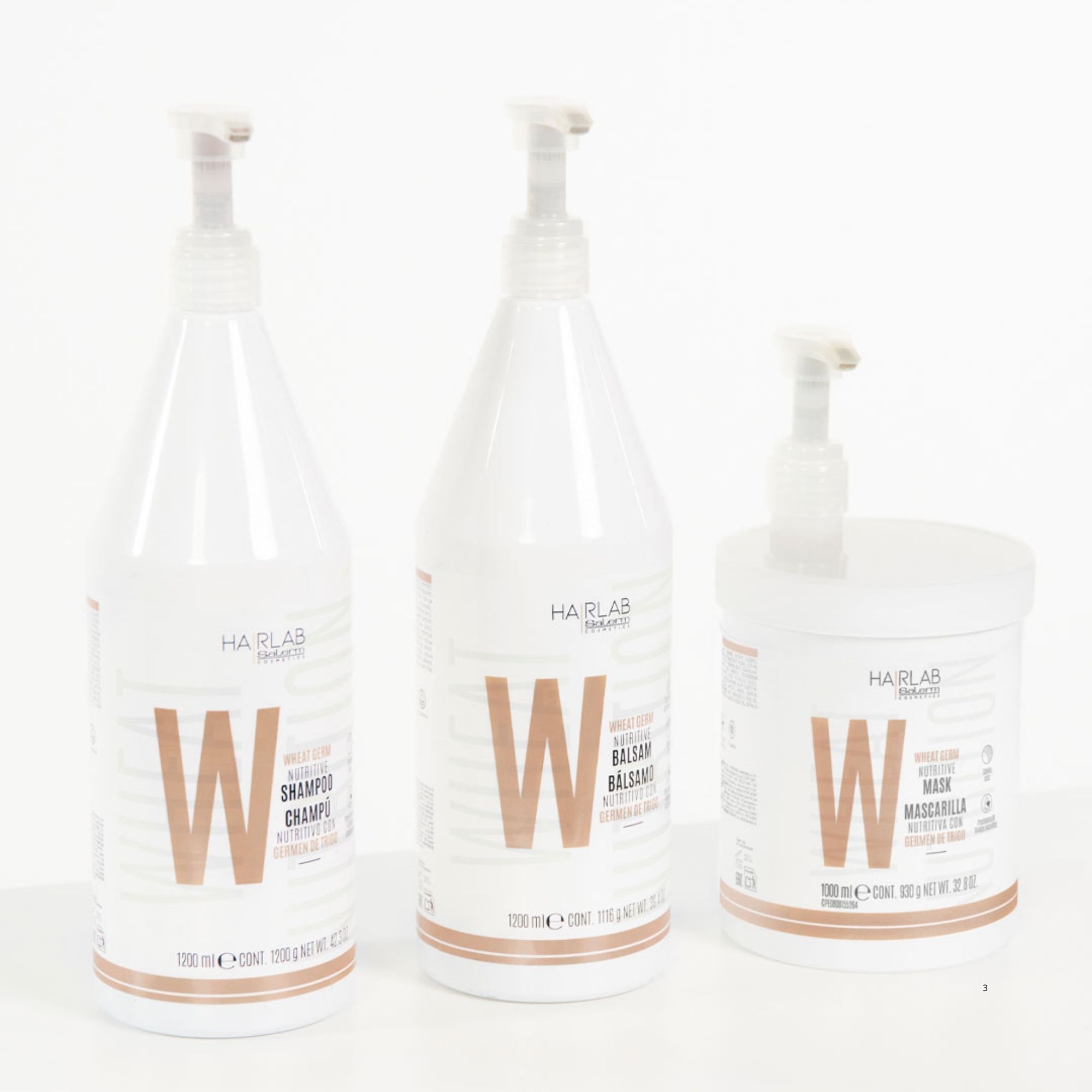 Salerm WHEAT NUTRITION vyživující šampon pro suché vlasy 600 ml