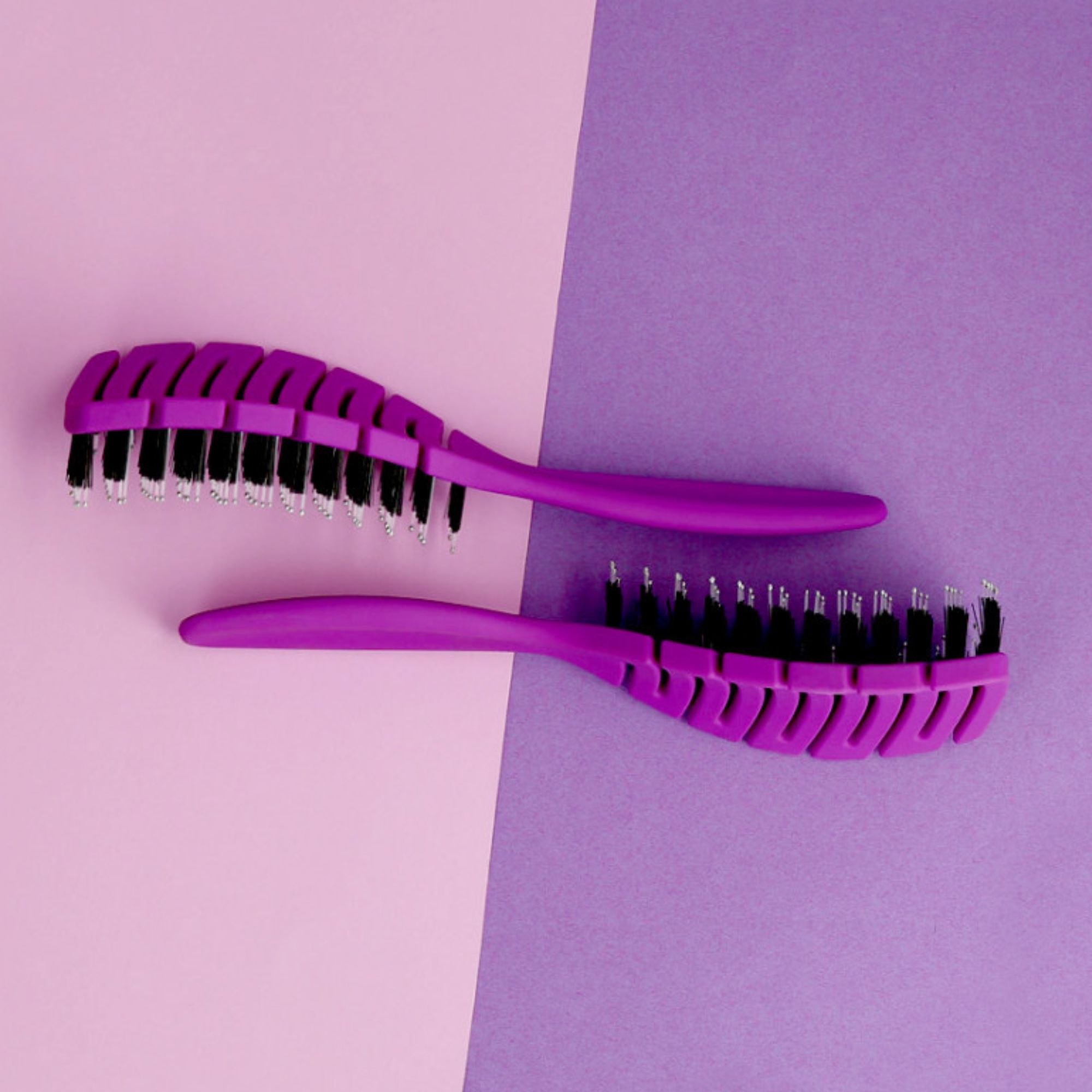 Ilū My Happy Color Flexible Vent plochý kartáč na vlasy fialový