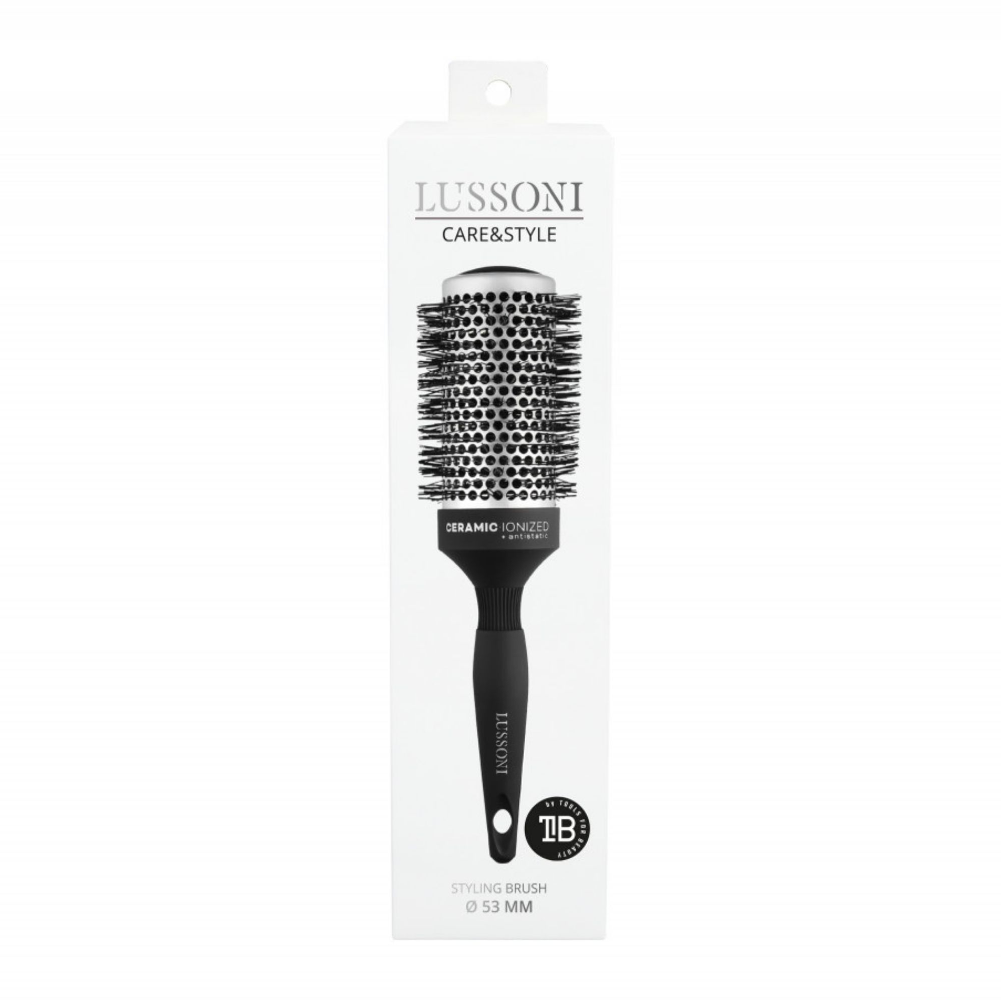 LUSSONI Care&Style kulatý keramický kartáč 53 mm