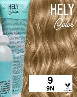 Hely Color permanentní barva na vlasy - velmi světlá blond (9/9N) 60 ml