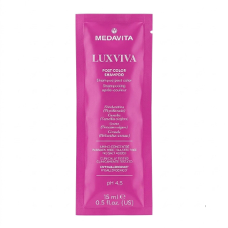 VZOREK Medavita Luxviva Post Color šampon na barvené vlasy 15 ml