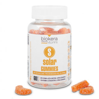 Salerm Biokera Gummies gumové vitamíny před opalováním 150 g