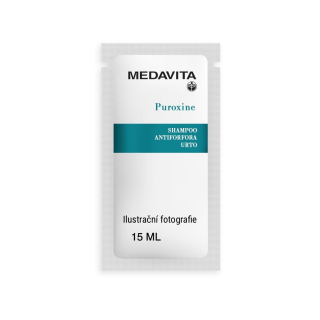 VZOREK MedaVita Puroxine šampón proti lupům s posíleným účinkem 15 ml