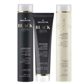 Medavita Blondie Black kosmetická sada pro extra ledovou blond