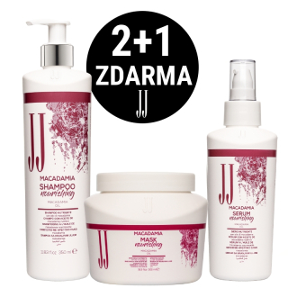 2+1 Zdarma! JJ Macadamia kosmetická sada pro výživu vlasů