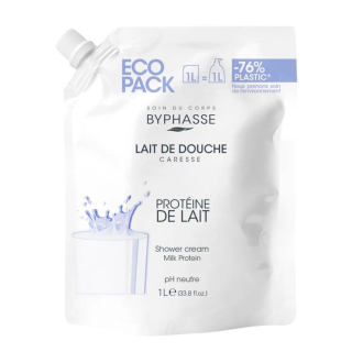 Byphasse sprchový krém mléčné proteiny (eco pack) 1000 ml