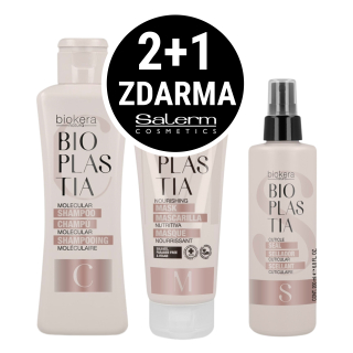 2+1 Zdarma! Salerm Bioplastia kosmetická sada pro krepaté vlasy