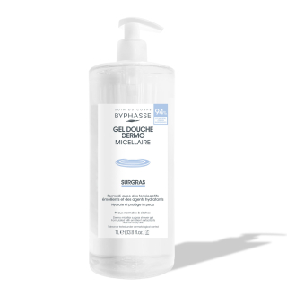 Byphasse Dermo Surgas micelární sprchový gel pro normální a suchou pokožku 1000 ml