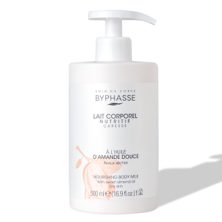 Byphasse Nourishing Body Milk tělové mléko s mandlovým olejem 500 ml