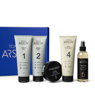 Tomas Arsov GREEN TEA dárková sada pro citlivé a oslabené vlasy 